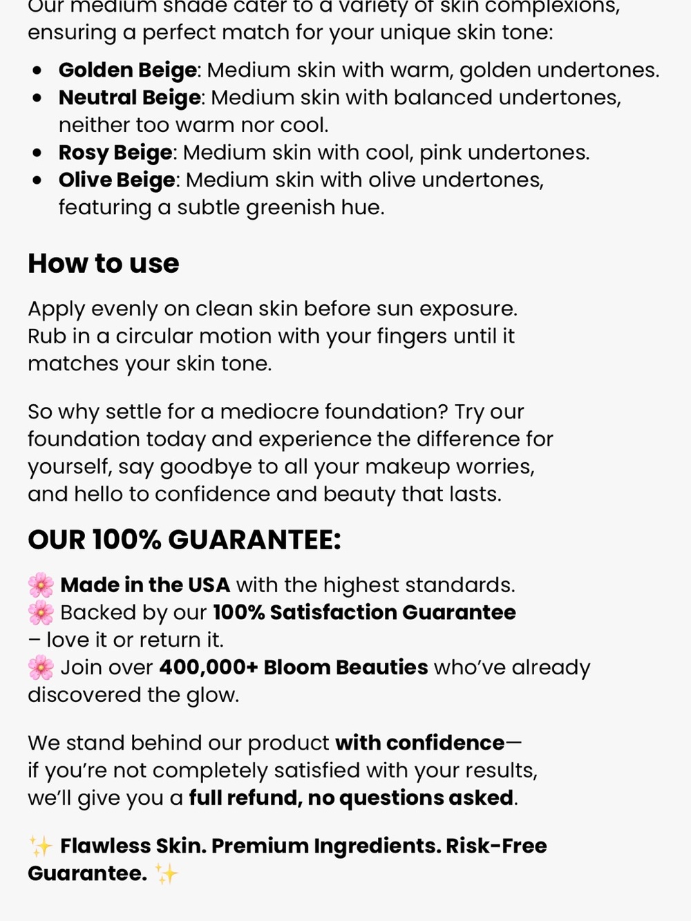 Forever Bloom Biomimic Foundation - Medium - Picture 5 of 10